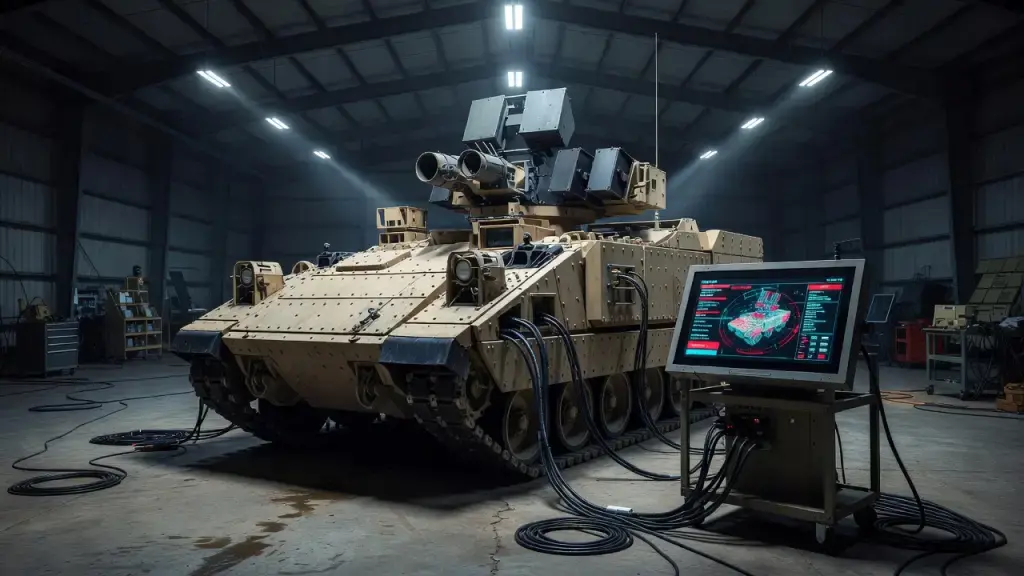 Army Begins Equipping Bradley Vehicles With Israeli Missile Defense System